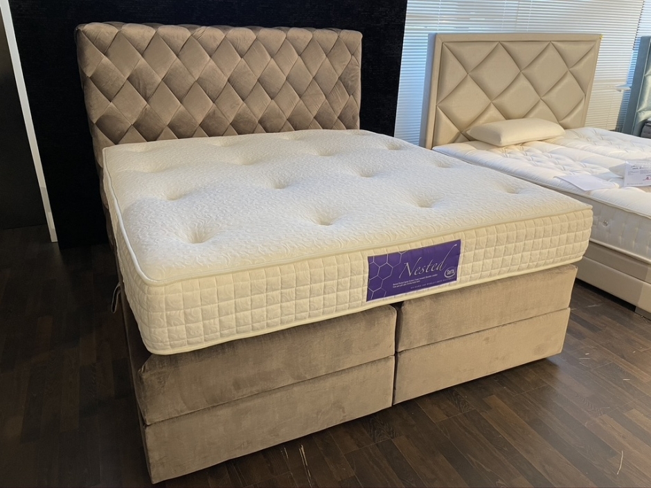 Boxspringbett „King Diagonal BK“ inkl. 7-Zonen Taschenfederkernmatratze