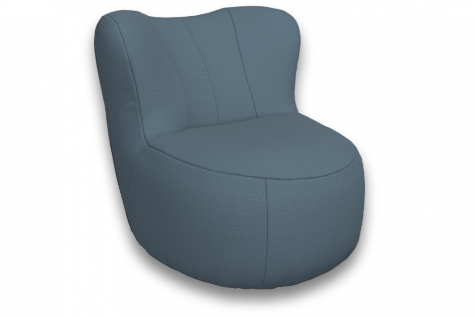 Freistil 173 Sessel blau 1030 mit Rollen Sofort lieferbar