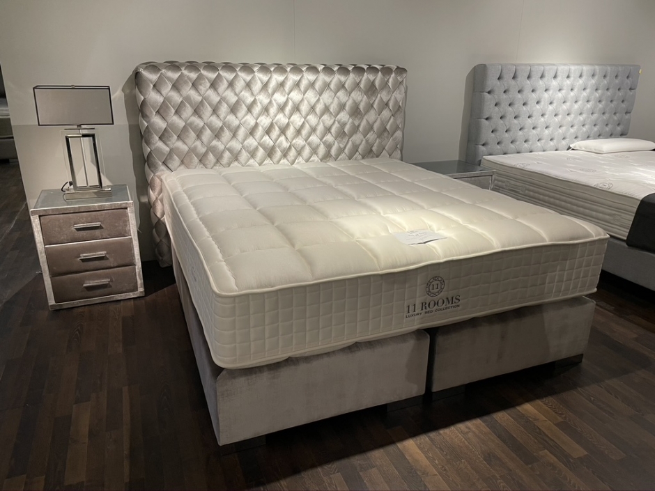 Boxspringbett „King Mini Diagonal“ inkl. 7-Zonen Taschenfederkernmatratze
